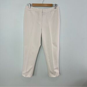 Ruby Rd. White Zipper Fly Casual Capris Size 10P Some Elastic In Waist